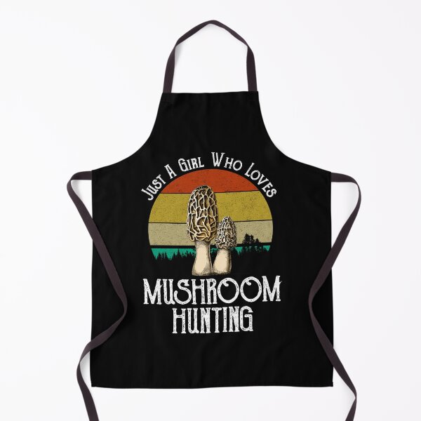 Artikelvorschau, Nur ein Mädchen, das die Pilzjagd liebt - Morcheln entworfen und verkauft von Cat Lady Designs.