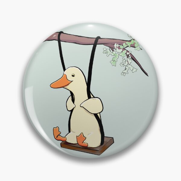 Item preview, Duck In A Tree Swing - Kawaii Bird designed and sold by ViewerEqualsPhoton.