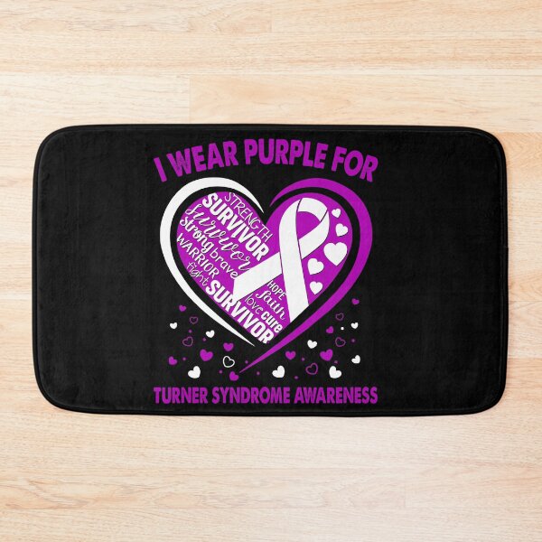 Item preview, I Wear Purple For Turner Syndrome Survivor Heart Ribbon designed and sold by heppenp.