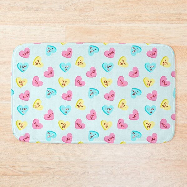 Item preview, Sweet Candy Hearts Valentines Day Light Blue designed and sold by Julie Erin Designs.