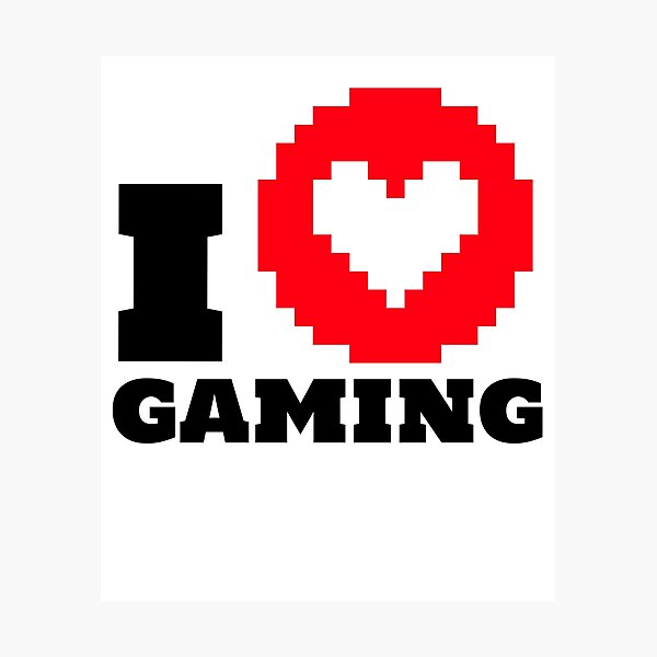 Item preview, I love gaming designed and sold by DZ-Merch.