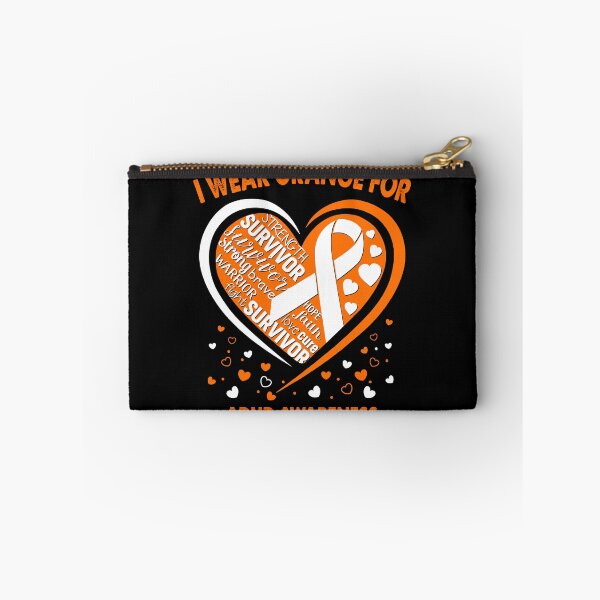 Item preview, I Wear Orange For ADHD Survivor Heart Ribbon designed and sold by heppenp.