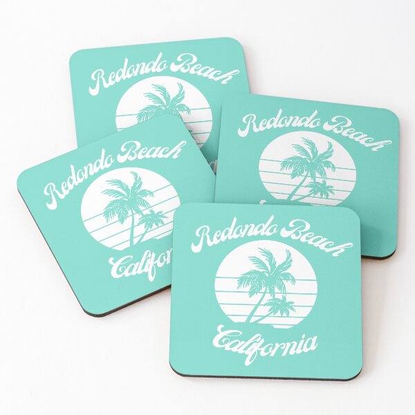 Item preview, Redondo Beach California (White + Seafoam) designed and sold by Just-Basic.