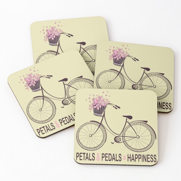 Artikelvorschau, Blütenblätter und Pedale gleich Glück, Fahrrad und Blumen lustiges Design entworfen und verkauft von Zlig Zlag ★★★★★.