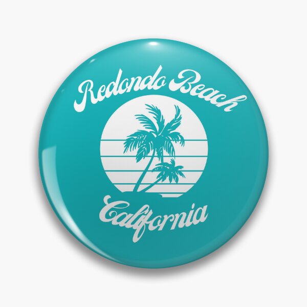 Item preview, Redondo Beach California (White + Teal) designed and sold by Just-Basic.