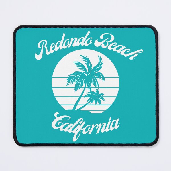 Item preview, Redondo Beach California (White + Teal) designed and sold by Just-Basic.