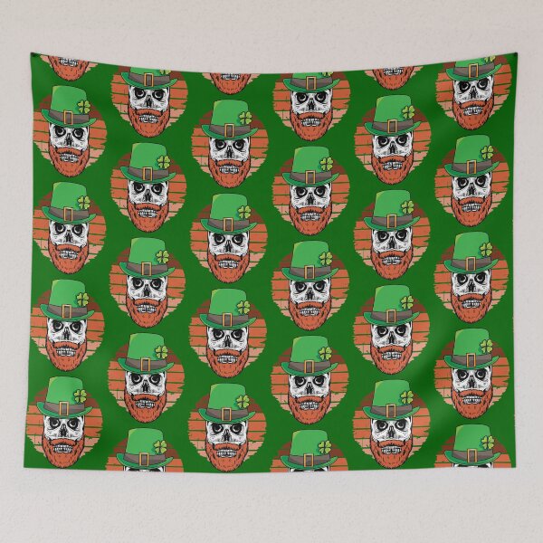 Item preview, St Patricks Day Irish Skull Sunset designed and sold by TKsTees.