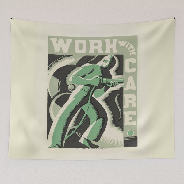 Item preview, WPA Work With Care designed and sold by blackdogshop.