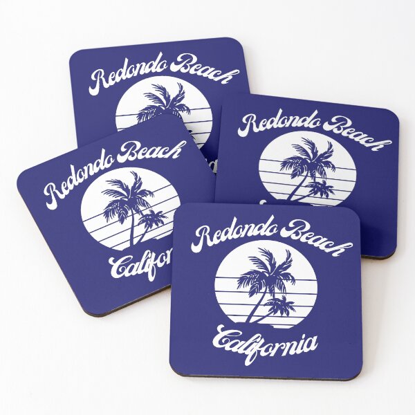 Item preview, Redondo Beach California (White + Navy) designed and sold by Just-Basic.