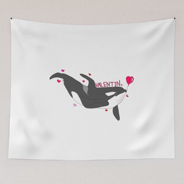 Item preview, Valentine’s Day Valentin Orca designed and sold by tidaldreams.