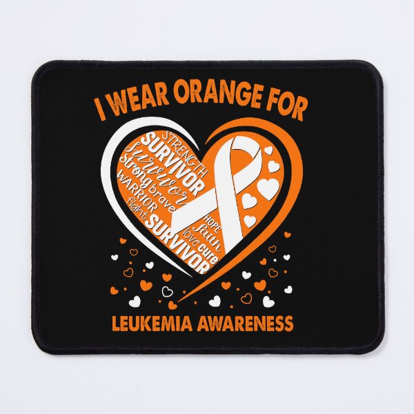 Item preview, I Wear Orange For Leukemia Survivor Heart Ribbon designed and sold by heppenp.