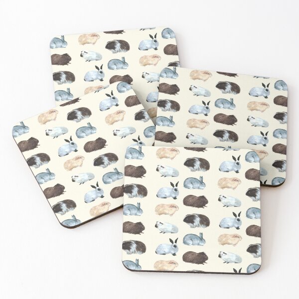 Item preview, Fluffy Friends, Bunnies And Guinea Pigs Watercolor Pack designed and sold by DaisyPaints.