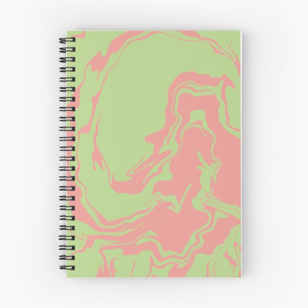 Item preview, Green and Pink Liquid Swirls Retro Pattern designed and sold by JadedLilacsArt.