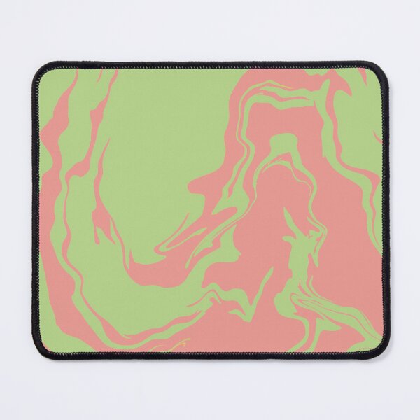 Item preview, Green and Pink Liquid Swirls Retro Pattern designed and sold by JadedLilacsArt.
