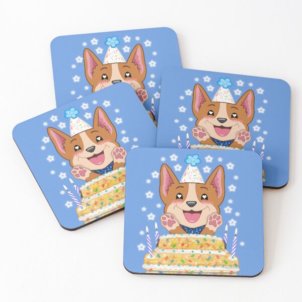 Item preview, CorgiBucks Birthday Cake Surprise  designed and sold by SPufferART.