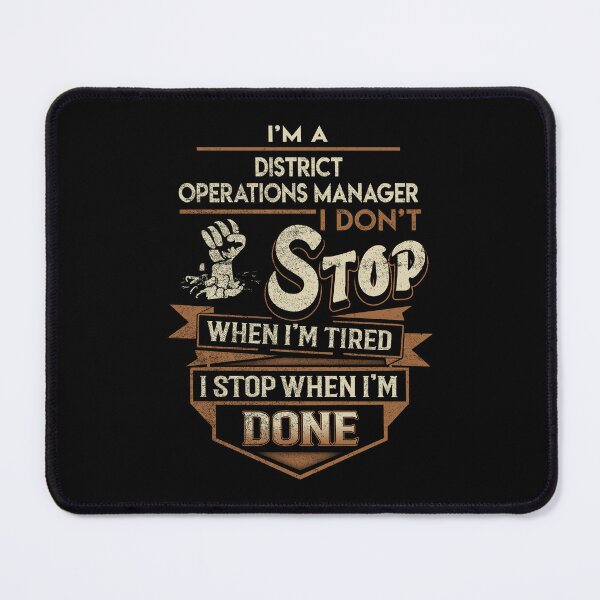 Item preview, District Operations Manager T Shirt - I Stop When Done Job Gift Item Tee designed and sold by paneczkopat.