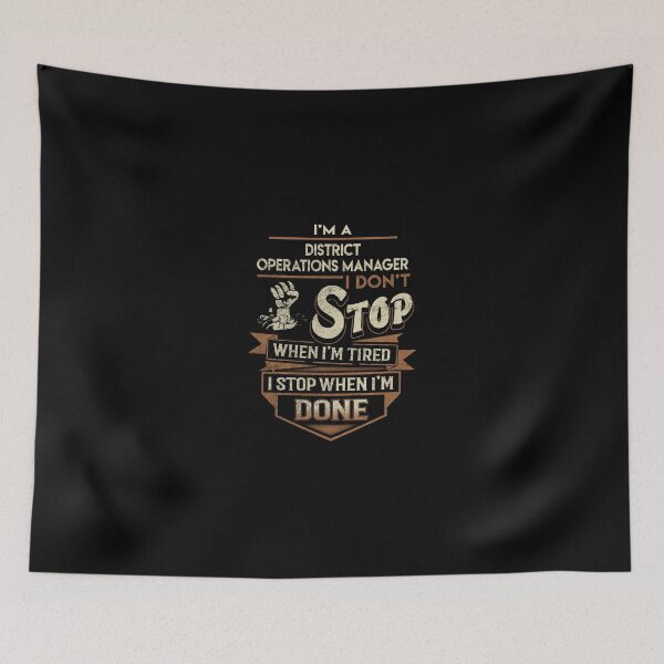 Item preview, District Operations Manager T Shirt - I Stop When Done Job Gift Item Tee designed and sold by paneczkopat.