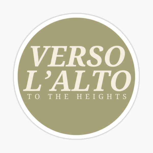 Verso L'Alto  Sticker