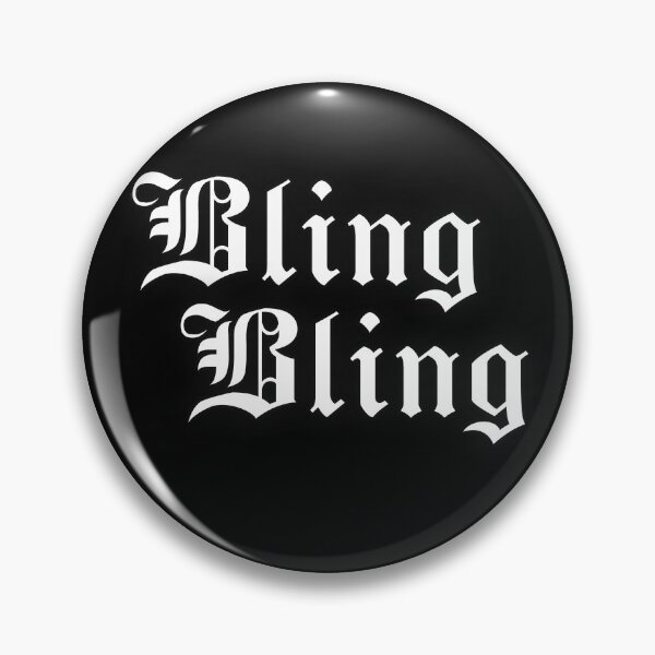 Item preview, Bling Bling Olde English Font Text Only Mean Funny Design designed and sold by Locjeb.