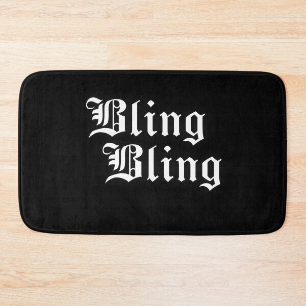 Item preview, Bling Bling Olde English Font Text Only Mean Funny Design designed and sold by Locjeb.