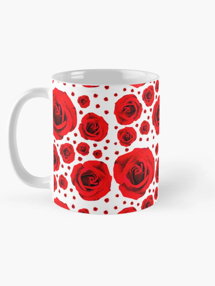 Thumbnail 5 of 6, Coffee Mug, Roses, Roses, Roses designed and sold by Alison Norcross.