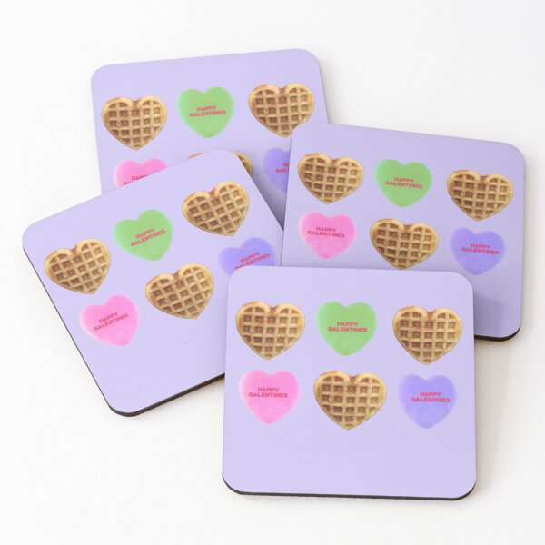 Item preview, Waffle and candy hearts happy Galentines Day designed and sold by AshTreeCrtvCo.