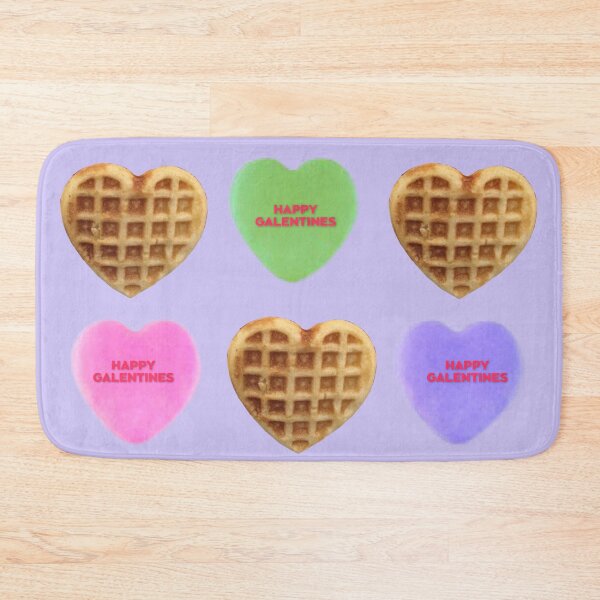 Item preview, Waffle and candy hearts happy Galentines Day designed and sold by AshTreeCrtvCo.