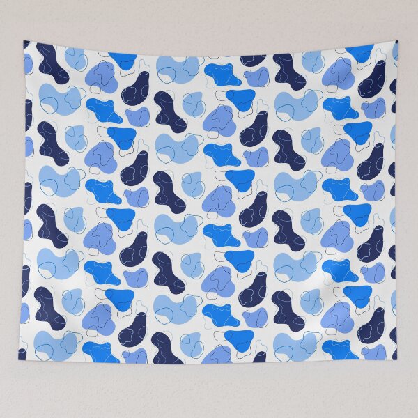 Item preview, Blue Funky Abstract Pattern  designed and sold by ghost-cookies.