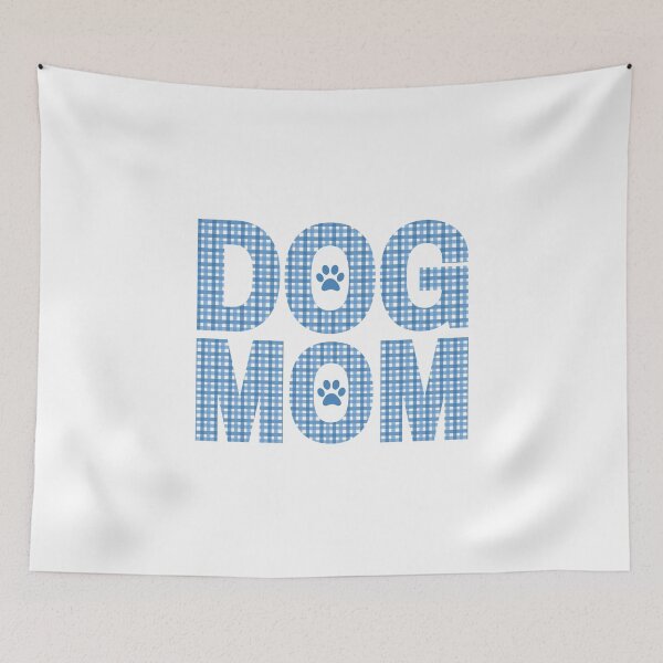 Item preview, Dog Mom Blue Plaid designed and sold by momofdoggos.