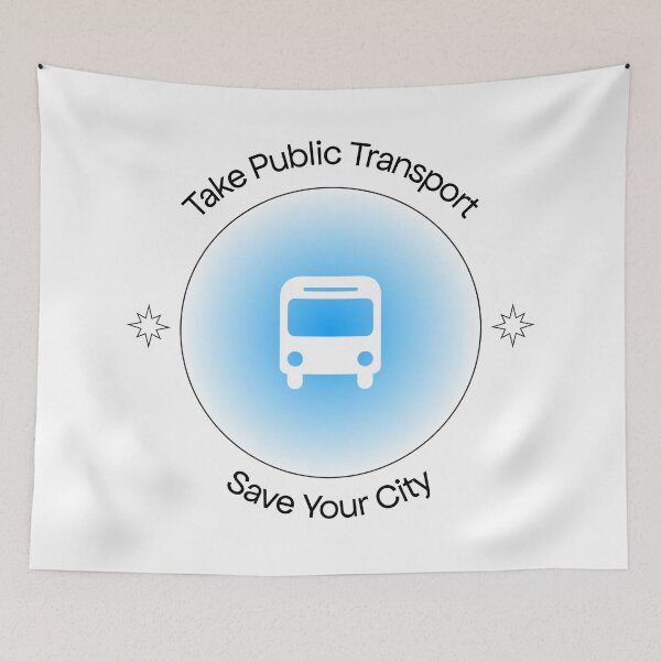 Item preview, Take Public Transport - Save Your City designed and sold by Picket Club.