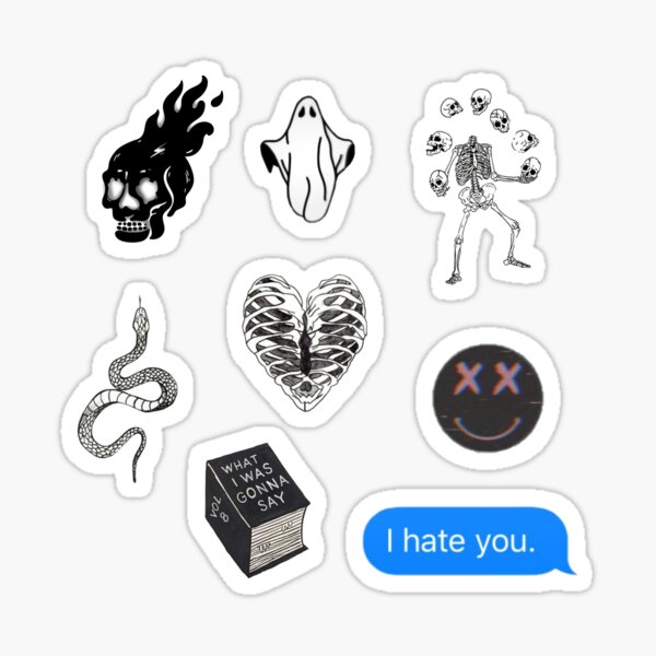 Grunge stickers discount