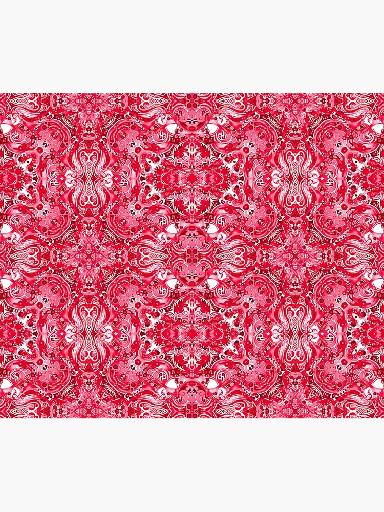 red and white damask pattern