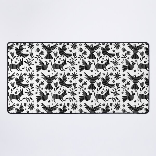 Item preview, otomi, black otomi texture, mexican otomi, mexican art, mexican craft, mexican folk, otomi texture, mexican pattern, flowers, birds, animals, black designed and sold by Terevela.