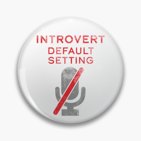 Item preview, Introvert Default Setting Mute Microphone designed and sold by KTSubz Faith & Fun Designs.