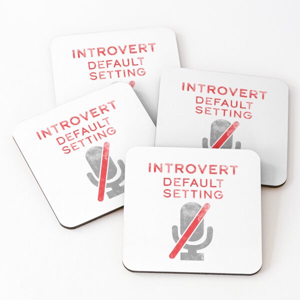 Item preview, Introvert Default Setting Mute Microphone designed and sold by KTSubz Faith & Fun Designs.