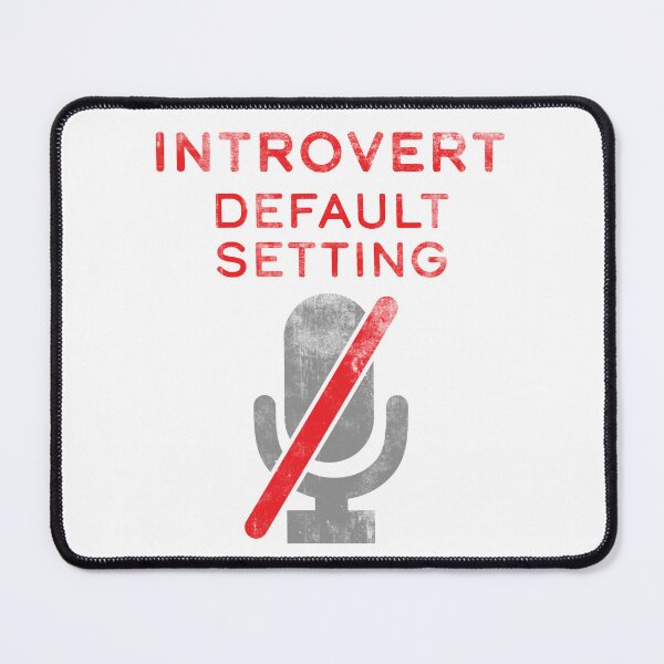 Item preview, Introvert Default Setting Mute Microphone designed and sold by KTSubz Faith & Fun Designs.