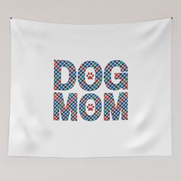 Item preview, Dog Mom Colorful Plaid designed and sold by momofdoggos.