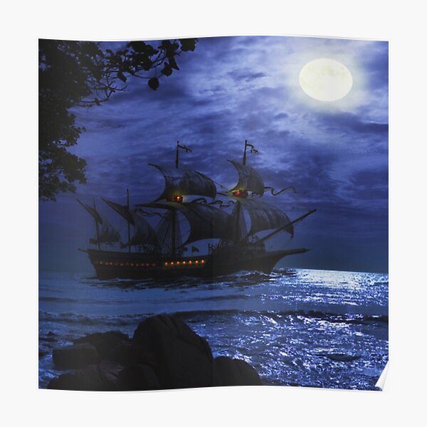 Pirate Ship Posters Redbubble