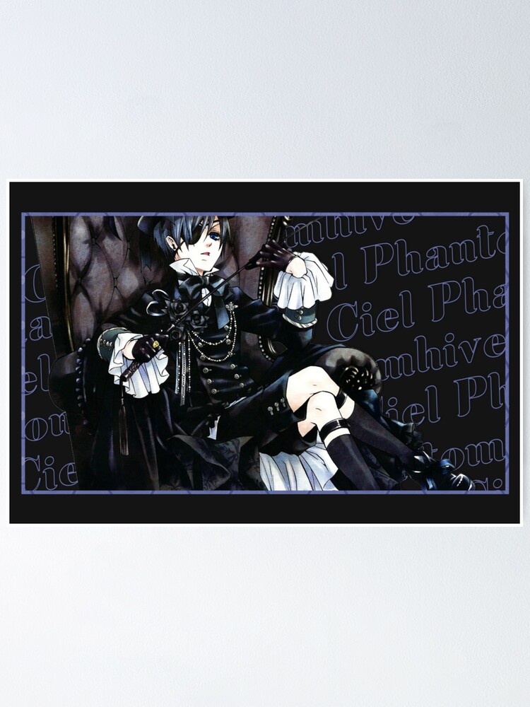 Ciel Phantomhive Kuroshitsuji Black Butler Anime Manga Poster for