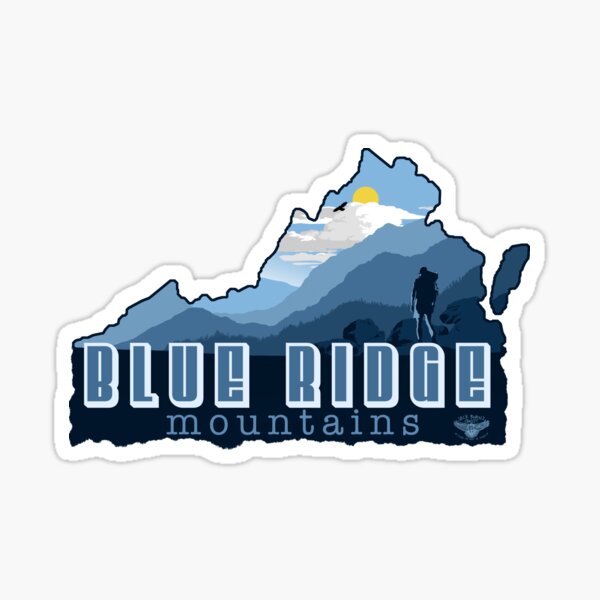 Blue Ridge Mountains Virginia Hiker Sticker