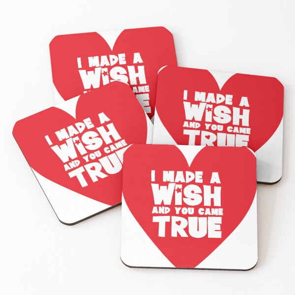 Item preview, I Made A Wish Love Heart Wood Wall  designed and sold by PinkySkull.