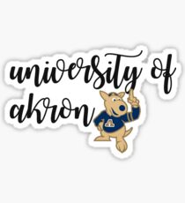 University of Akron sticker Sticker