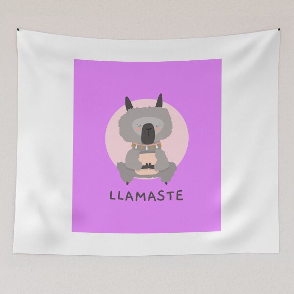 Item preview, llamaste llama yoga nameste designed and sold by 2ModernHippies.