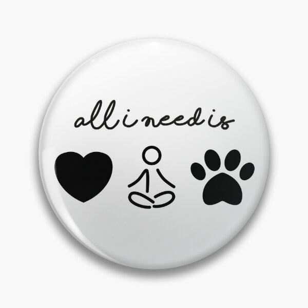Item preview, all i need is love and yoga and a dog designed and sold by ssbymaria.