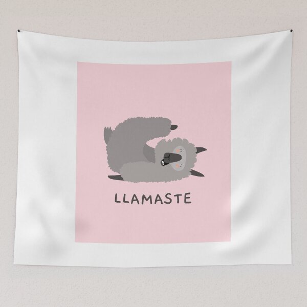 Item preview, llamaste llama yoga nameste designed and sold by 2ModernHippies.
