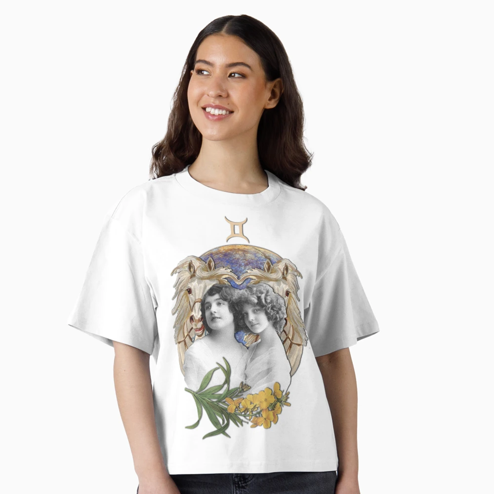 GAMINI 月と星 グラフィックTシャツ GEMINI