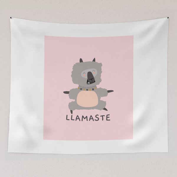 Item preview, llamaste llama yoga nameste designed and sold by 2ModernHippies.