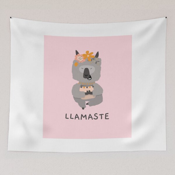 Item preview, llamaste llama yoga nameste designed and sold by 2ModernHippies.