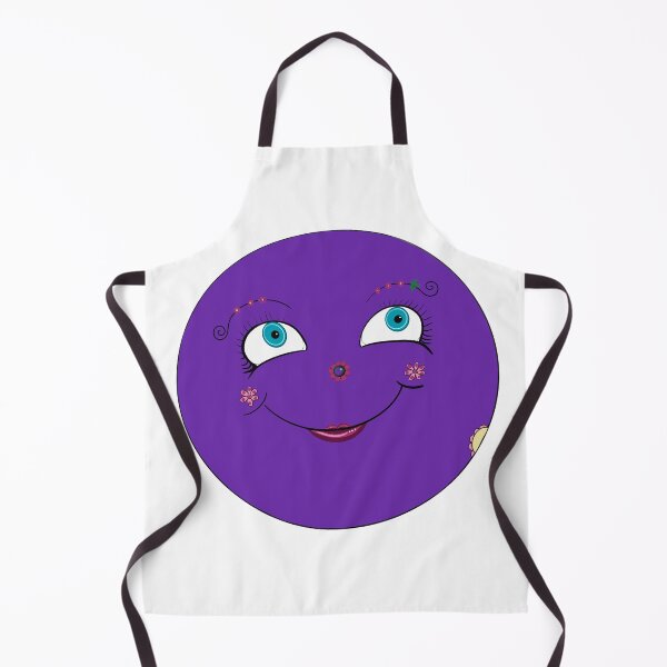 Item preview, Purple happy face with flowers designed and sold by Inktown.