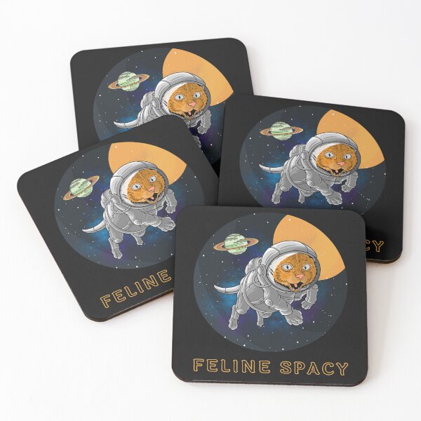 Item preview, FELINE SPACY-Funny Cat-Pun-Idiom-Play On Words-Cat lover designed and sold by SighFly52.